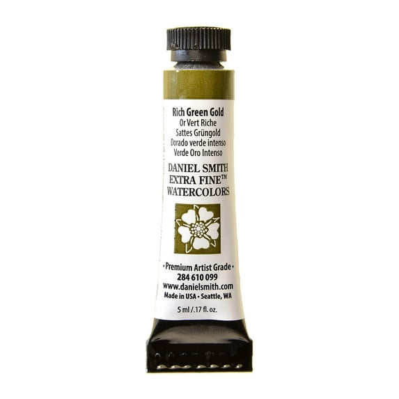 Extra Fine Watercolors rich green gold, 5 ml (pack of 2)