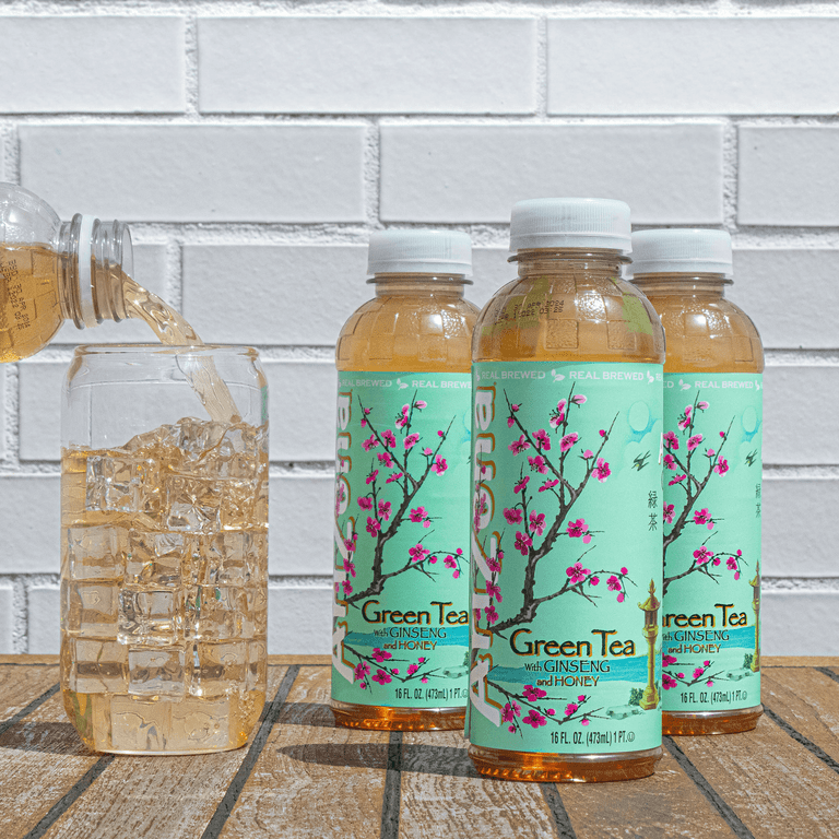 AriZona Green Tea with Ginseng and Honey, 16 Fl. Oz. Bottles, 12