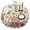 Pioneer Flower Floral, variant on Pioneer Flower Floral Print Pattern Round Tablecloth 60"x60",Wrinkle Wipeable Table Cloth for Kitchen Dining Room Picnic Patio Party