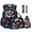3D Dachshund Paw, variant on Xoenoiee Cat Book Formula Print School Backpack for Girls Bookbag with Lunch Bag Pencil Case Water Bottle Sleeve Bookmark Keychain School Bag Daypack for Kids Kindergarten Book Bag Set of 6 Pcs