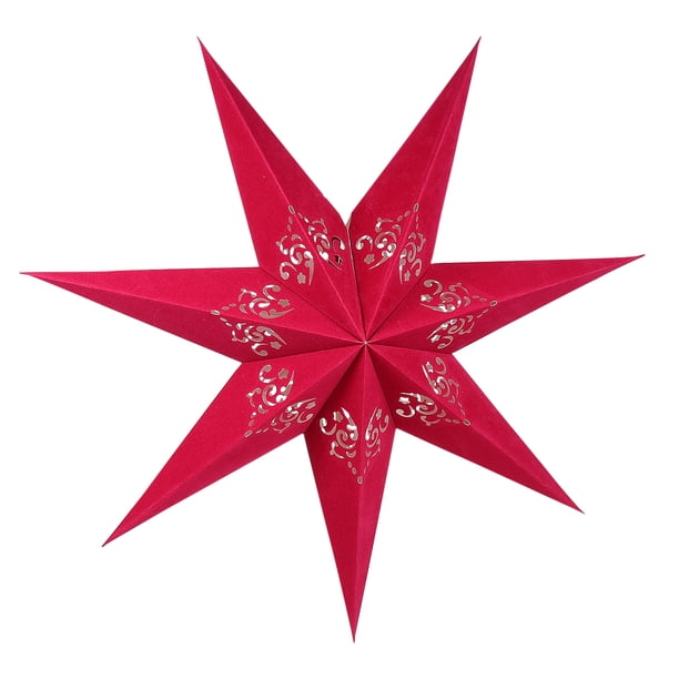 GOOHOCHY 1 pieza Cubierta de lámpara de techo de estrella de papel, pantalla decorativa creativa para bodas