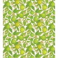 thumbnail image 3 of Forest Duvet Cover Set, Fruit Tree Branches and Bergamot Flowers Flourishing Citrus Motif Pattern, Decorative 2 Piece Bedding Set with 1 Pillow Shams, Twin Size, Lime Green and Cream, by Ambesonne, 3 of 3
