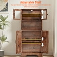 thumbnail image 5 of Behost Kitchen Pantry Cabinet with Doors, Storage Shelf for Home, Brown, 5 of 12
