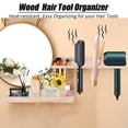 thumbnail image 2 of Organizador de herramientas para el cabello, soporte de pared, juego de 2 capas, 2 of 8