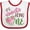 White and Red, variant on Inktastic It's Sweet Being One Watermelon First Birthday Boys or Girls Baby Bib