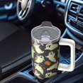 thumbnail image 5 of Halloween Autumn Pumpkin 30 Oz Tumbler with Handle and Straw, Cute Spooky Insulated Cup, Holiday Gift Mug, 5 of 5