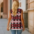 thumbnail image 5 of Uorisanigo Christmas Red Plaid Women's Jacket Vest Open Front Women's Sleeveless Vest Blazer Lightweight Vests Blazer Fashion Outerwear Size S, 5 of 7