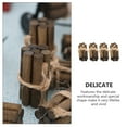 thumbnail image 3 of FUTUREORYY Ensemble de 4 Mini Choses Piquet de Bois Décoratif Accessoire de Jeu pour Enfants, 3 of 8