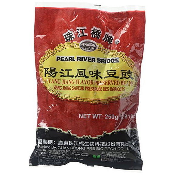 NineChef Bundle - Pearl River Bridge Yang Jiang Flavor Preserved Beans 250 g/8.82 oz. + 1 NineChef ChopStick