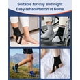 thumbnail image 6 of SIMDOO Adjustable Foot Drop Brace, Ankle Foot Orthosis Support for Walking, Wear with Shoes, Socks or Bare Feet, Day & Night Use, Comes with Massage Ball,Includes A Massage Ball, 6 of 6