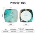 thumbnail image 6 of Lsque Turquoise Beach Kayaking Printed Square Couch Cushion Covers, Floral Sofa Cushion Covers Replacement, Stretch Couch Covers for Couch-16.9in, 6 of 9