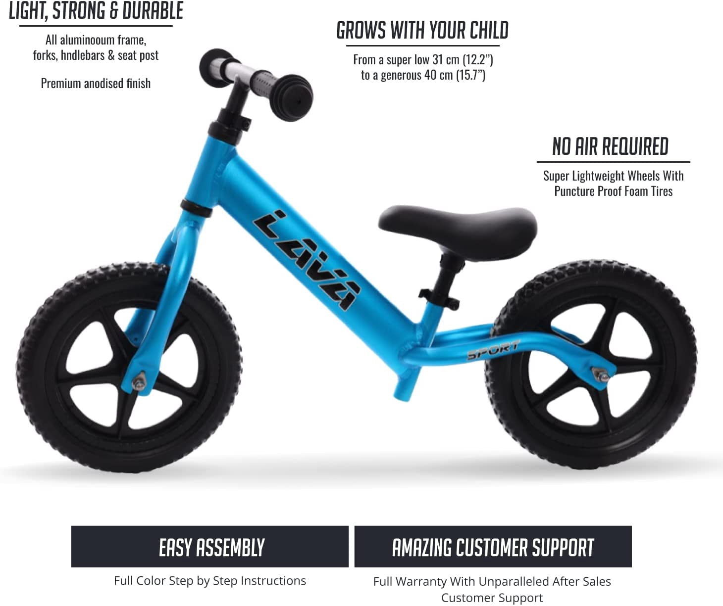 Banana Bike Lava Sport | Lava Sport Balance Bike-Lightweight Aluminium Toddler