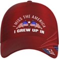 thumbnail image 2 of I Miss The America I Grew Up in Distressed Dad Hat Baseball Caps for Men 90s Washed Denim Adjustable Strapback Baseb, 2 of 7