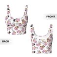 thumbnail image 5 of Kdxio French Bulldog Duck Print Workout Crop Tank Top for Women Racerback Yoga Tank Tops Athletic Sports Shirts Exercise Undershirts, 5 of 9