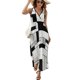 thumbnail image 1 of Abstract Geometrical Vestido Sin Mangas Vestidos Para Mujer, Vestido Suelto De Verano 2025, 1 of 5