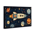 thumbnail image 2 of Stupell Industries Contemporary Retro Rocket & Planets Canvas Art, 45 x 30, by Creative Studio, 2 of 8