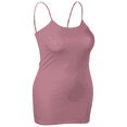 thumbnail image 3 of Essential Basic Women's Basic Casual Long Camisole Cami Top Regular and Plus Sizes, 3 of 4