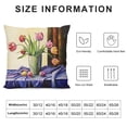 thumbnail image 5 of Creowell Flowers Pillow Covers for Couch Sofa Indoor Outdoor Pillow Case Home Decor 1PC 20x20in, 5 of 5