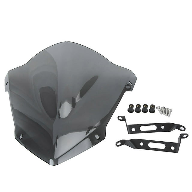 Motorcycle Windscreen Light Gray Sport Style Add On Windshield Fits for YAMAHA MT-07 / FZ-07 2018-2020