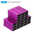 thumbnail image 3 of Unique Bargains Staples for Stapler, 4 Pack(1000Pcs Staples Per Pack) #10 Mini 3/16 Inch Length Staples Jam Free Rose Red, 3 of 7