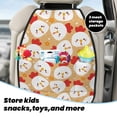 thumbnail image 5 of Pofeuu Cartoon Chicken Print 2 Pack PU Leather Kick Mat Back Seat Protector, Universal Car Seat Back Organizer, Waterproof Backseat Protector For Most Car, 5 of 8