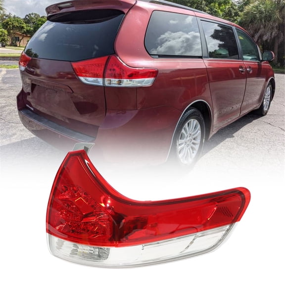 LABLT Passenger Side Tail Light Replacement for 2011-2014 Toyota Sienna Base LE Limited XLE Rear Tail Light Lamp Assembly Right side RH 8155008030 TO2805107
