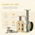 thumbnail image 6 of SSyao Cat Tree Activity Center w/ Sisal Scratching Post, Running Wheel, Kitten Bed, 6 of 11