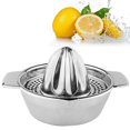thumbnail image 1 of Stainless Steel Lemon Squeezer Hand Juicer Citrus Lemon Orange Juicer with Strainer and Bowl Manual Hand Press Squeezer Tool Rust-Proof Sturdy Kitchen Tool for Lemon Orange Lime, 1 of 11