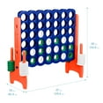 thumbnail image 3 of ECR4Kids Jumbo 4-To-Score Giant Game with 42 Rings and Reset Sliders, Outdoor Games, Blue/Orange, 3 of 10