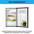 thumbnail image 4 of Koolatron Refrigerador Compacto de Acero Inoxidable con Congelador, 4,4 cu ft (124 L), 4 of 5