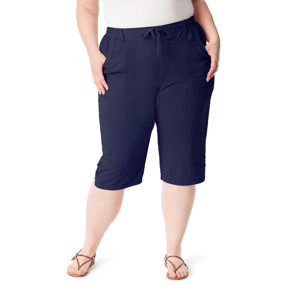 Erika Erika Women's Plus Size Brit Soft Capri