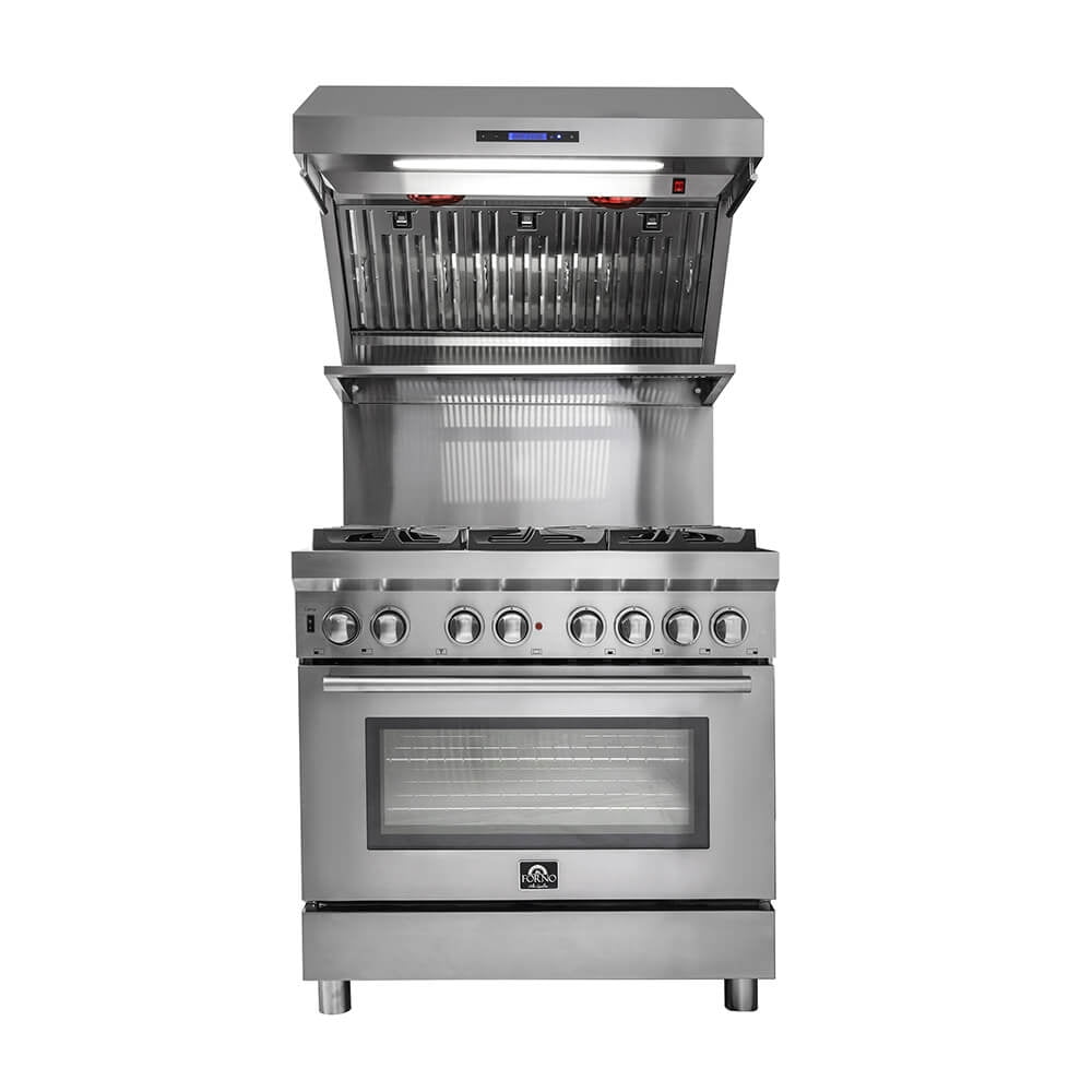 Forno FRHWM502936 36 inch Savona Stainless 1200 CFM Wall Mount Range Hood