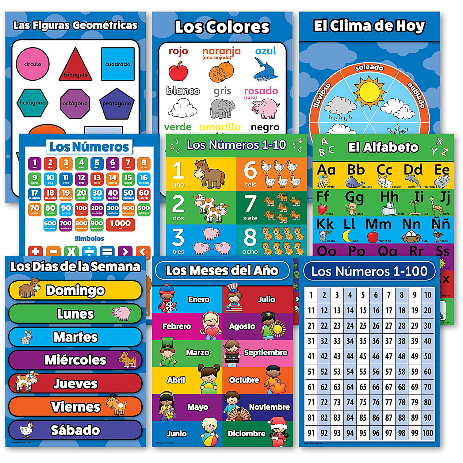 JOYLEARN ABC Alphabets Educational Learning Poster with Numbers and Solfege for Toddlers and Kids 16” x 22” 