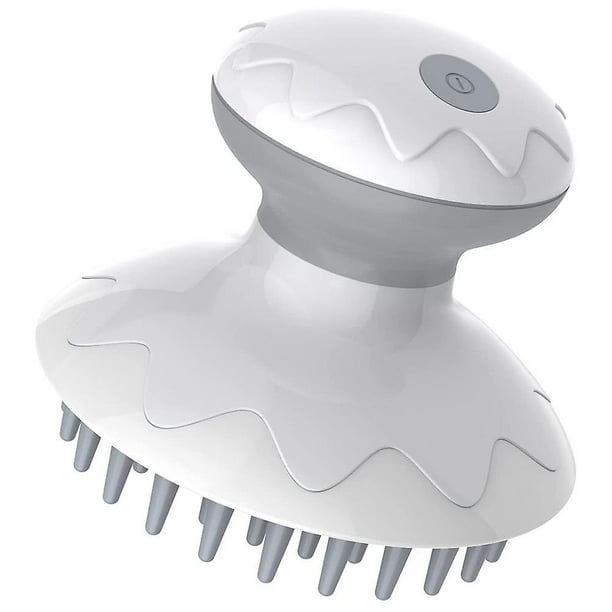 Masajeador de cabeza electrico masajeador de cuero cabelludo antiestatico alivia el estres del dolor de cabeza el cepillo para el cabello ayuda al