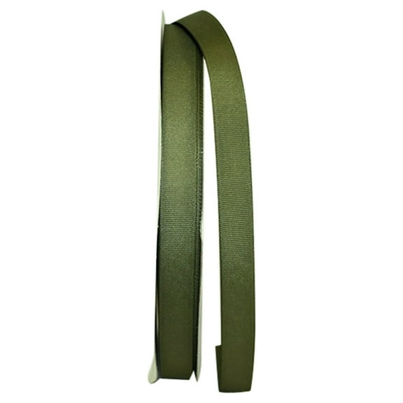 JAM Paper All Occasion Moss Green Polyester Grosgrain Ribbon, 3600" x 0.62"