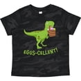 thumbnail image 3 of Inktastic Eggs-cellent Cute Easter T-rex Dinosaur Boys or Girls Toddler T-Shirt, 3 of 5