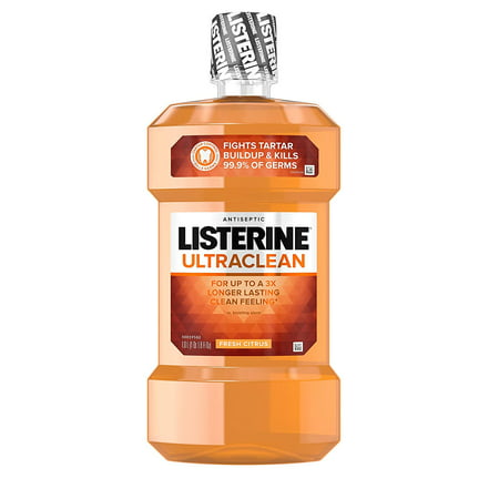 Listerine Ultraclean Oral Care Antiseptic Mouthwash with Everfresh Technology to Help Fight Bad Breath, Gingivitis, Plaque and Tartar, Fresh.., By Visit the Listerine Store