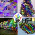 thumbnail image 2 of Neumáticos navideños Efunly 100 LED de 1,5 x 1,5 m, 8 modos, resistentes al agua, 2 of 6