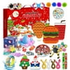 2021 Fidget Advent Calendar Pop Bubble Sensory Toy Pack, 24DAYS Christmas Countdown Calendar Fidget Toys Set, Simple Popper Fidget Box, Surprise Gifts for Christmas Favor
