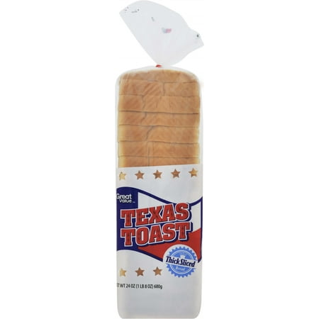 Great Value Texas Toast, Thick Sliced Bread, 24 oz