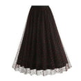 thumbnail image 2 of Njagoc3 Womens High - Waisted Tulle Fluffy Midi Skirt for Evening Party Elegant Formal Events, 2 of 6