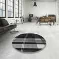 thumbnail image 4 of Ahgly Company Machine Washable Indoor Round Transitional Gray Area Rugs, 8' Round, 4 of 7