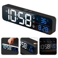 thumbnail image 3 of Wosthever Reloj despertador Temperatura 40 campanas Relojes de control de voz Pantalla de visualización Alta definición Accesorio digital Decoración del hogar, 3 of 6