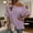 #0178-Purple, variant on Puyaiuu Women Casual Off Shoulder Tops, Short Sleeve Asymmetrical Blouses with Solid Color, Lightweight Linen Feel Shirts for Summer Spring, Daily Work Party Vacation Outfits Gift