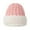 Pink, variant on Diufon Unisex Winter Knitted Beanie Hat Plush Hem Wool Windproof Thickened Warm Hats Outdoor Ski Cap