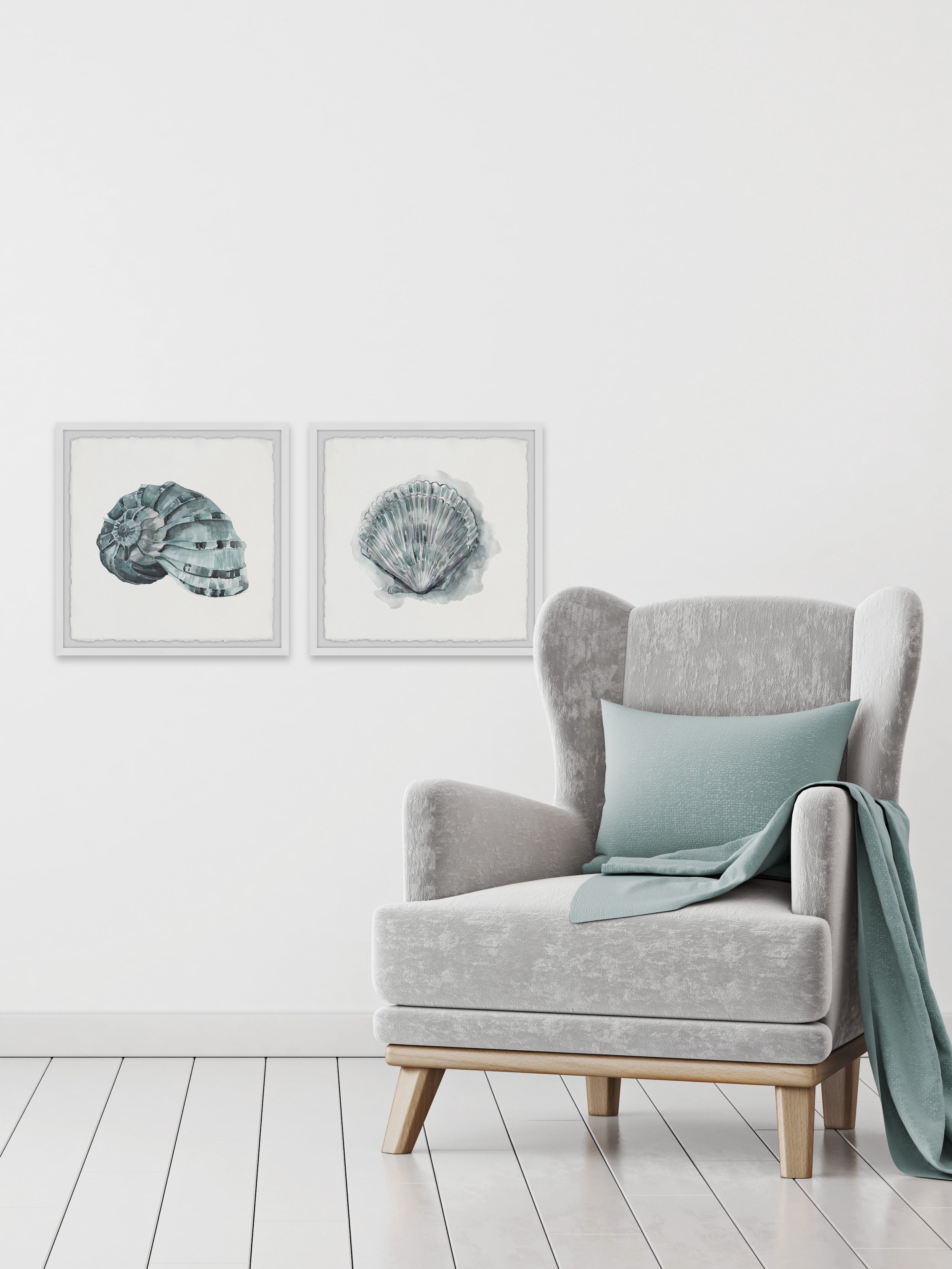 Marmont Hill Classy Shell II Diptych Art Prints