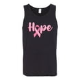thumbnail image 2 of Wild Bobby, Hope Pink Ribbon Support Brave Fight, Breast Cancer Awareness, Men Graphic Tank Top, Black, Small, 2 of 5