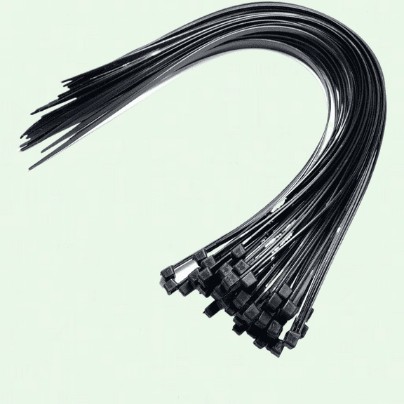 17.7" Extra Long Cable Ties, Nylon Zip Ties (50, Black)