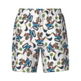 thumbnail image 4 of Lsque Mens Swim Trunks Funny Excavator Pattern - Bathing Suit Compression Liner - Beach Swim Shorts Swimwear - (S-3XL) - Stretch Quick Dry -3X-Large, 4 of 9