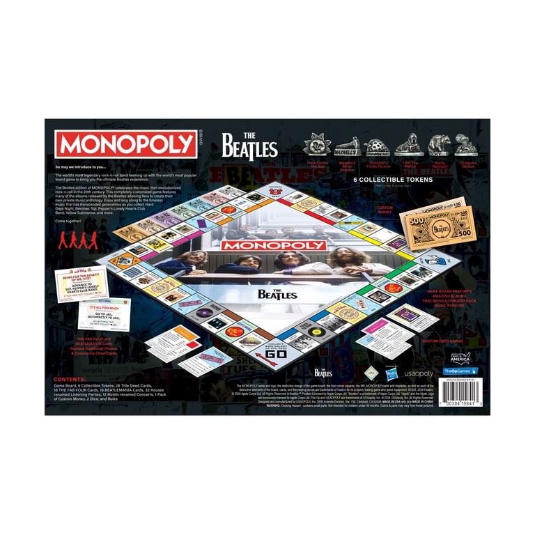 USAopoly Monopoly: The Beatles Collector's Edition, Ages 8+, 2-6